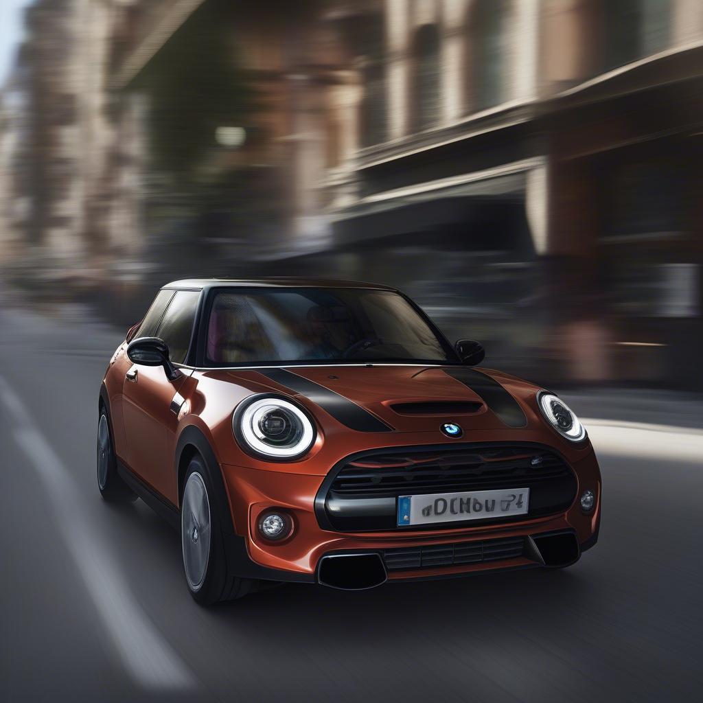 BMW Mini Cooper vận hành mượt mà trên đường phố