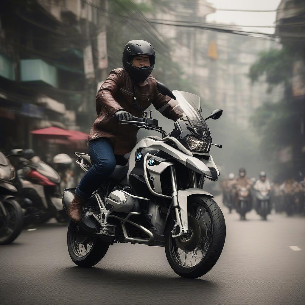 BMW Moto Hà Nội on the Street