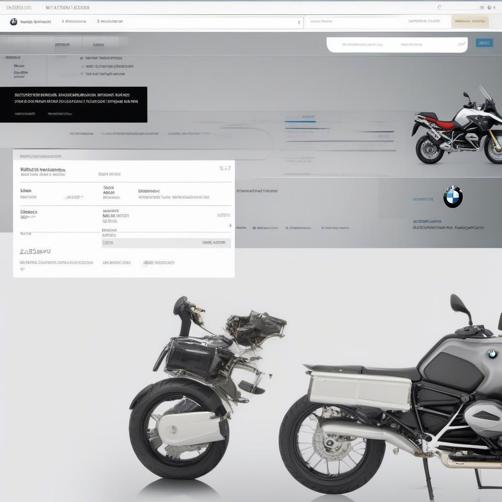 Tìm kiếm phụ tùng BMW Motorcycle Fiche