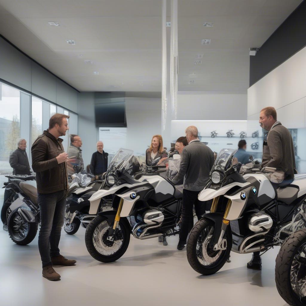 Khách hàng tại BMW Motorrad Linz