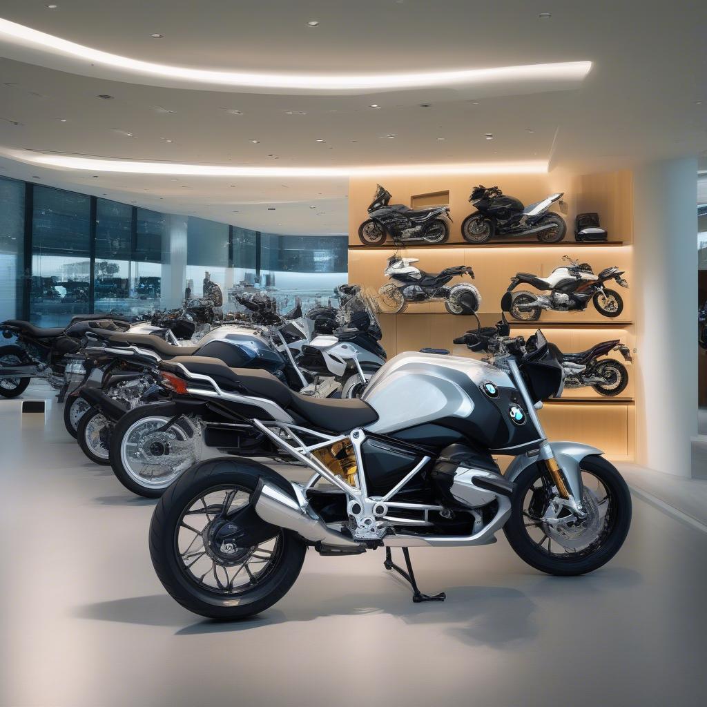 Showroom BMW Motorrad Madrid sang trọng và hiện đại