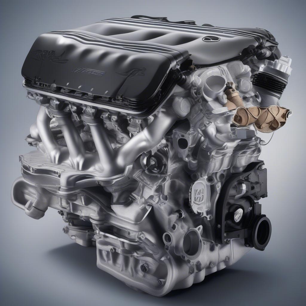 Detailed View of BMW N73 V12 Engine