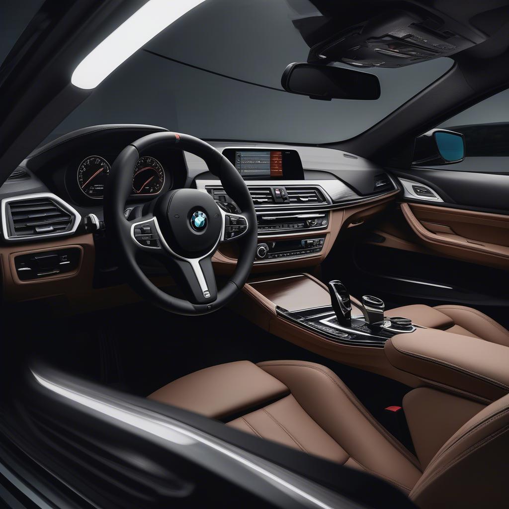 Nội thất hiện đại và sang trọng của BMW