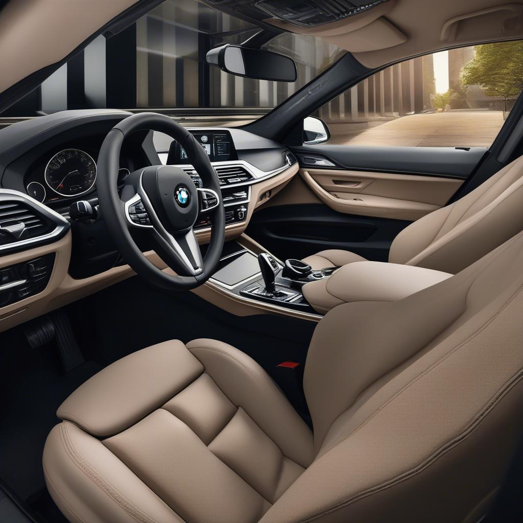 Nội thất BMW hiện đại và tiện nghi