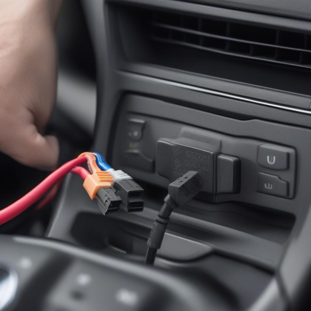 Kết nối BMW OBD2 Cable với xe