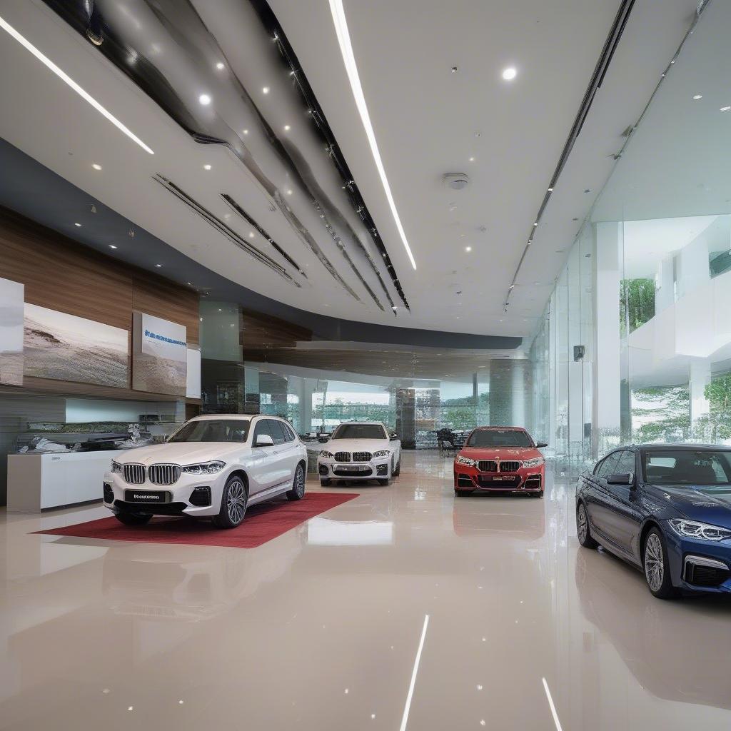 Nội thất sang trọng bên trong showroom BMW Phú Mỹ Hưng