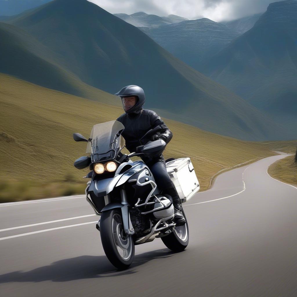 BMW R 1200 GS trên đường trường