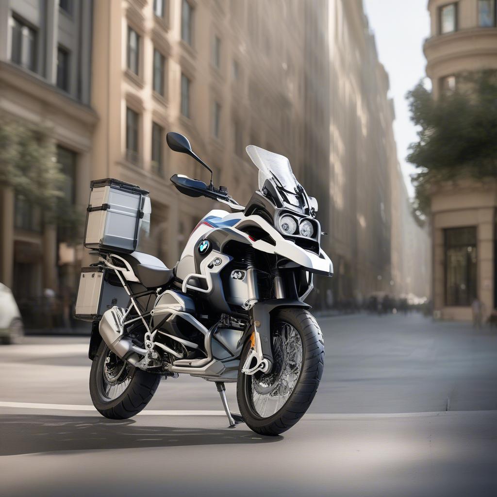 BMW R 1250 GS trong đô thị