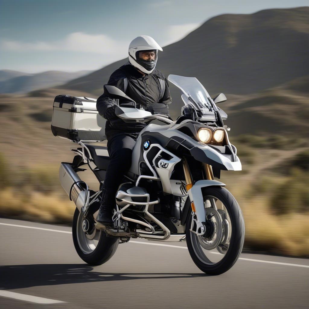 BMW R 1250 GS trên đường trường