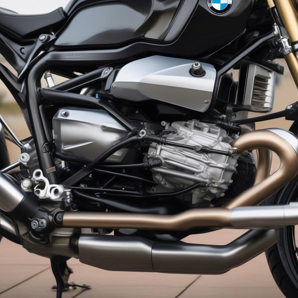 Động cơ mạnh mẽ của BMW R nineT 2018