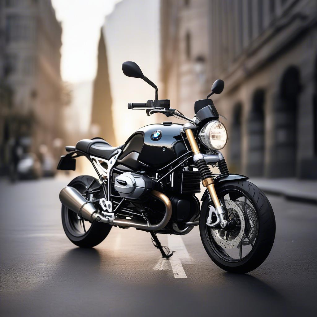 BMW R nineT 2018 màu đen mạnh mẽ