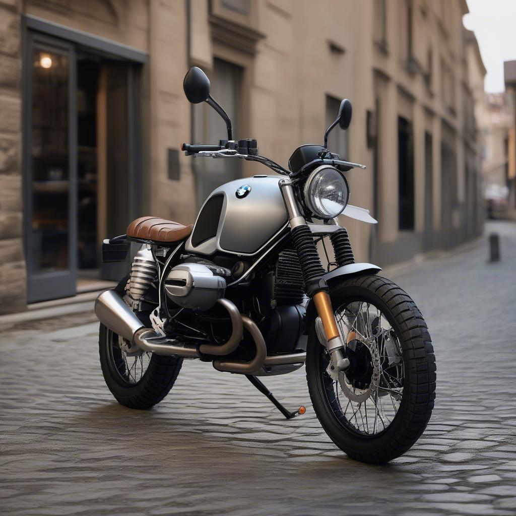 BMW R Nine T Cafe Scrambler với phong cách cổ điển đầy mê hoặc