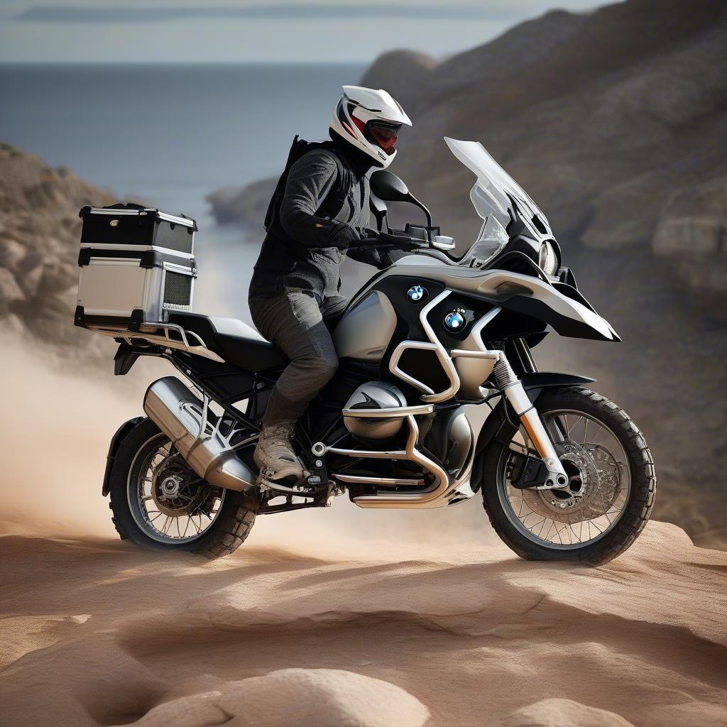 BMW R1200 GSA chinh phục địa hình hiểm trở