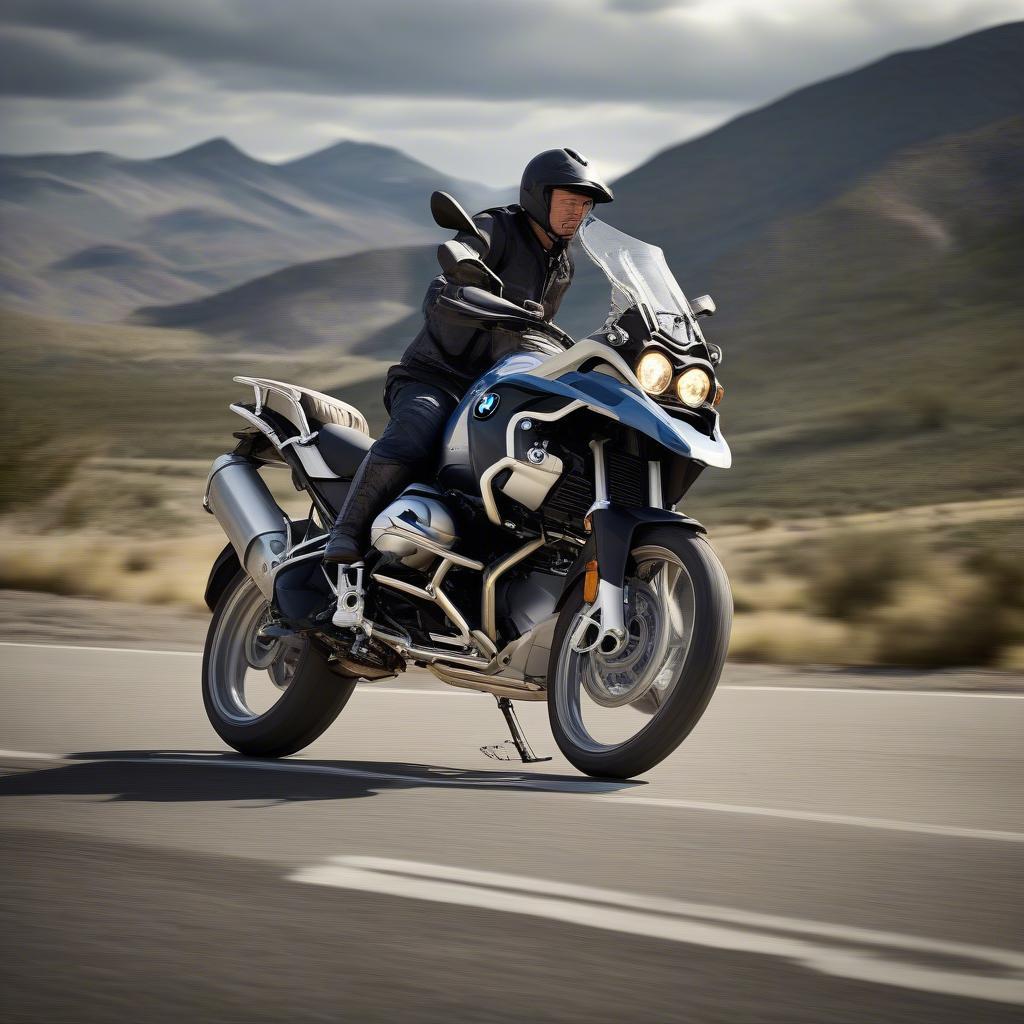 BMW R1200GS on the Open Road