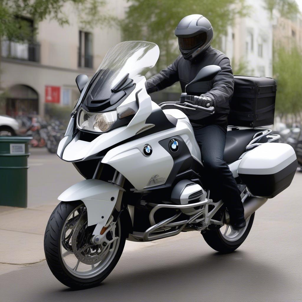 BMW R1200RT với Top Box Givi