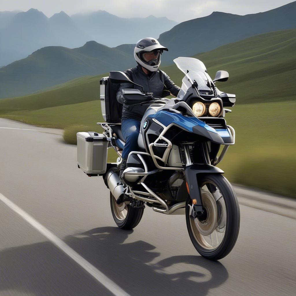 BMW R1250GS Adventure trên đường trường