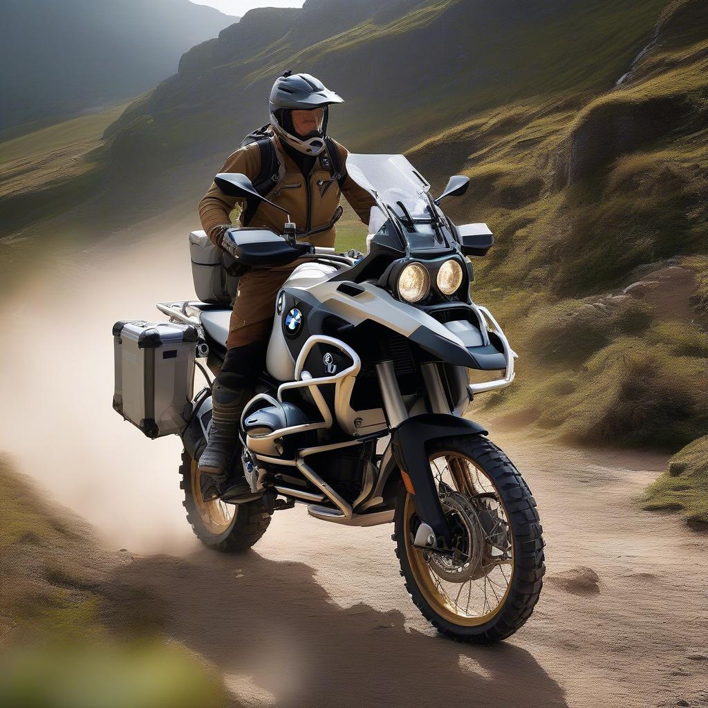 Hình ảnh chiếc BMW R1250GS Adventure chinh phục địa hình