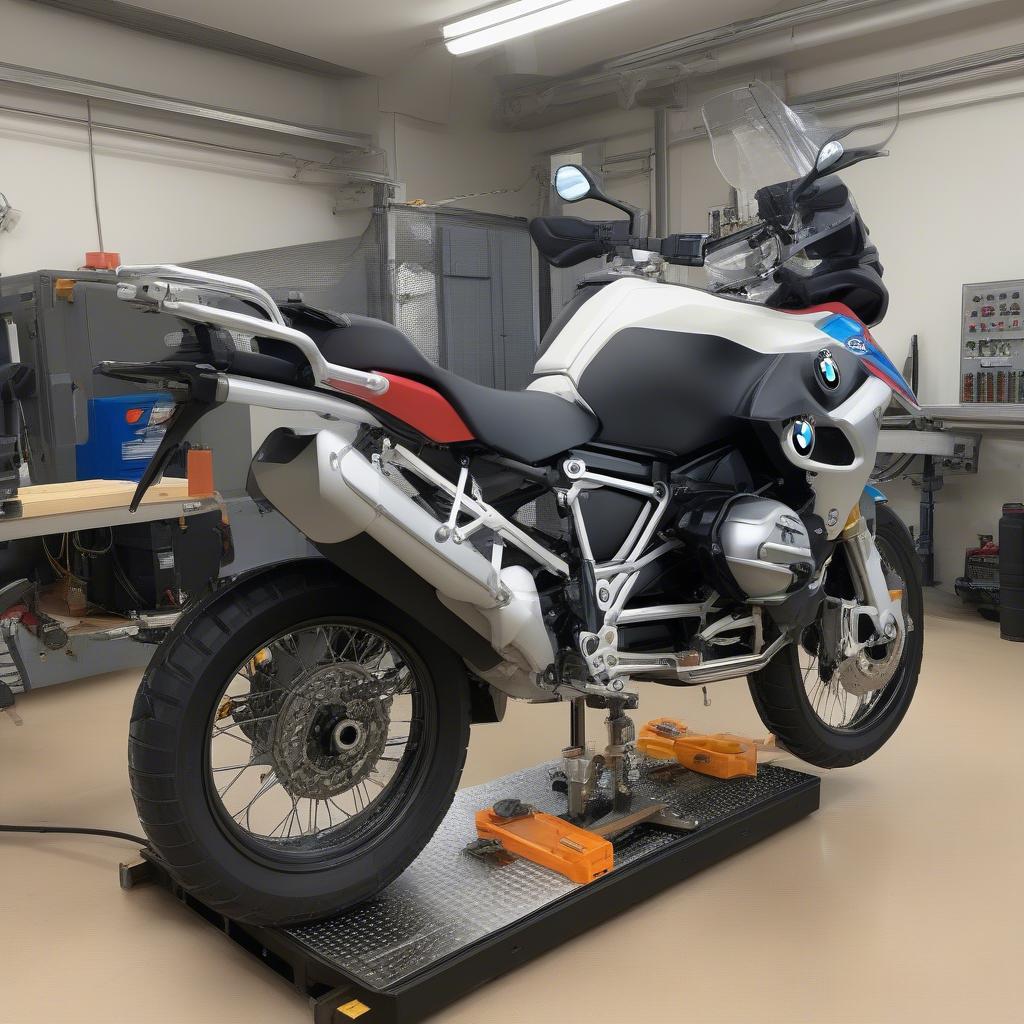 BMW R1250GS trên máy Dyno