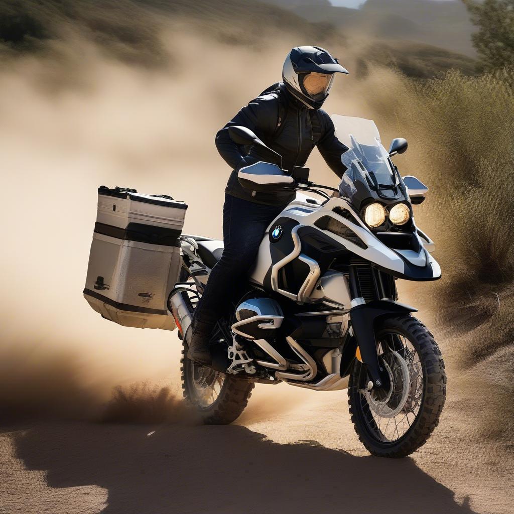 BMW R1250GSA trên đường off-road