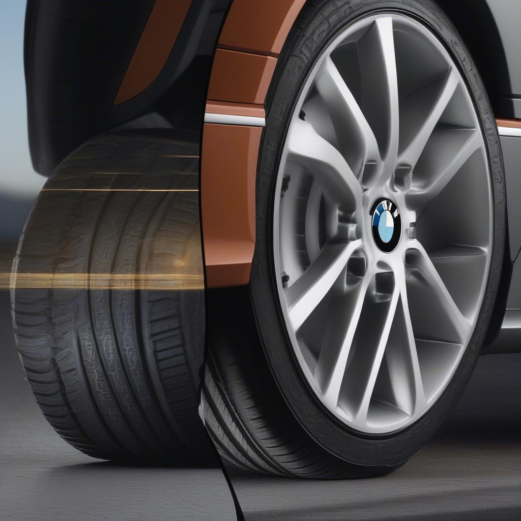 So sánh lốp run flat BMW và lốp thường