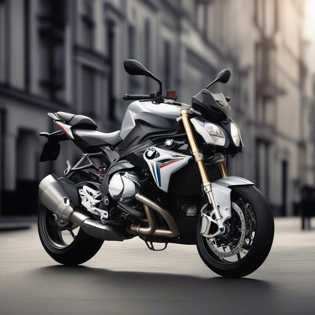 BMW S1000R Naked mạnh mẽ trên đường phố