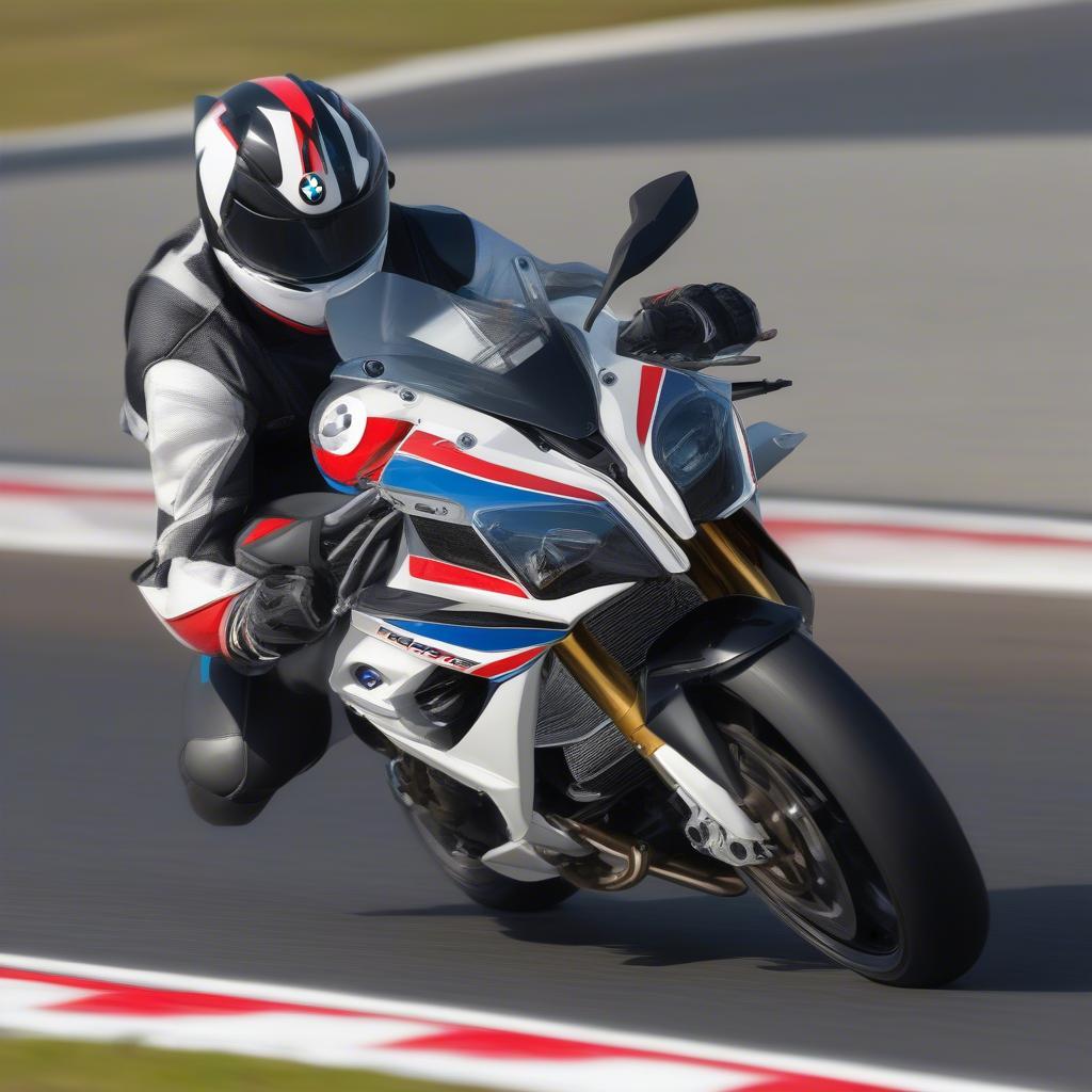 BMW S1000R đạt tốc độ cao trên đường đua