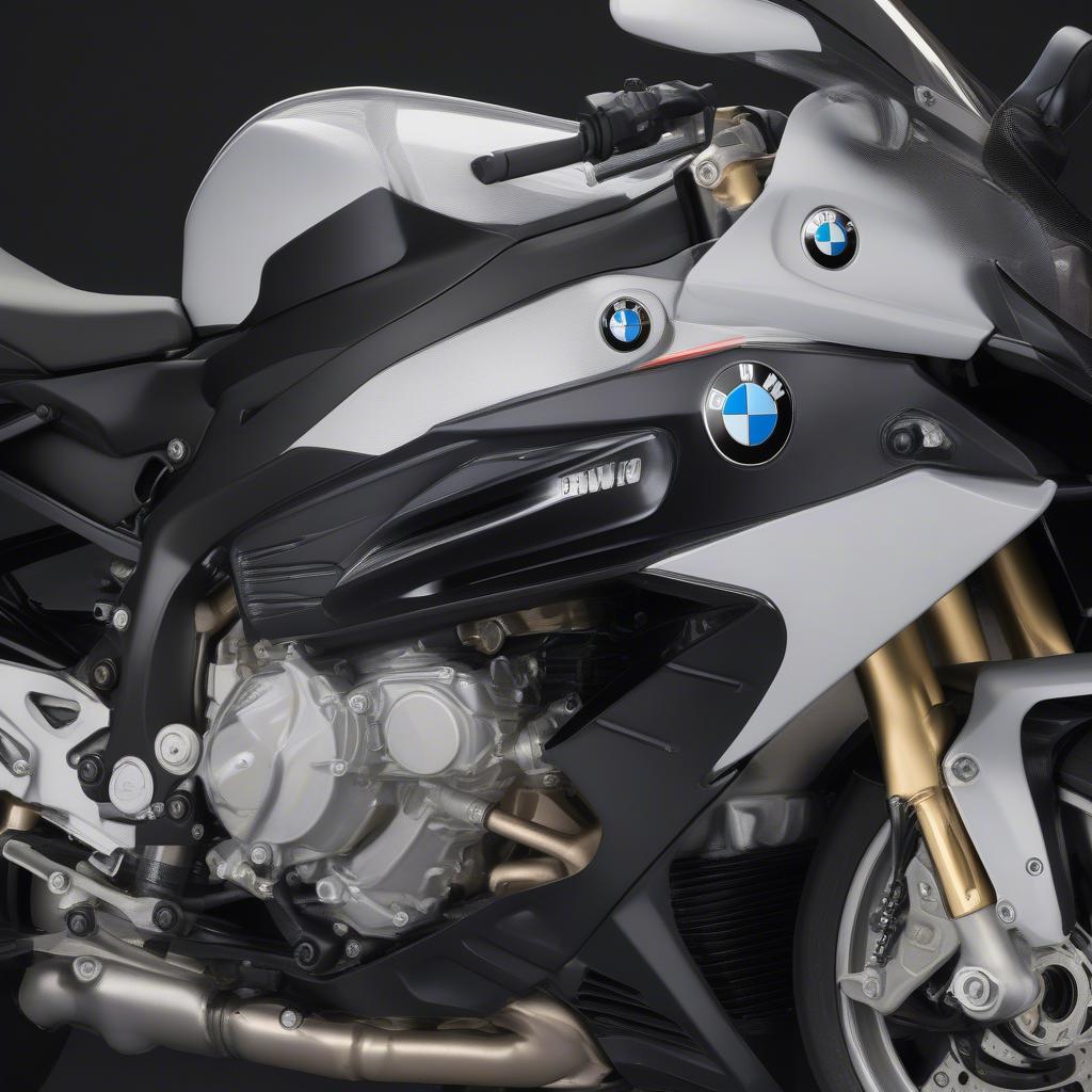 Động cơ mạnh mẽ của BMW S1000RR 2012