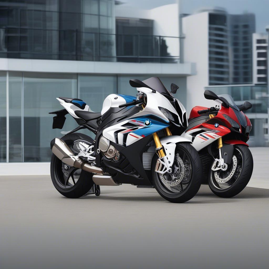 BMW S1000RR 2019 đỗ bên cạnh BMW khác