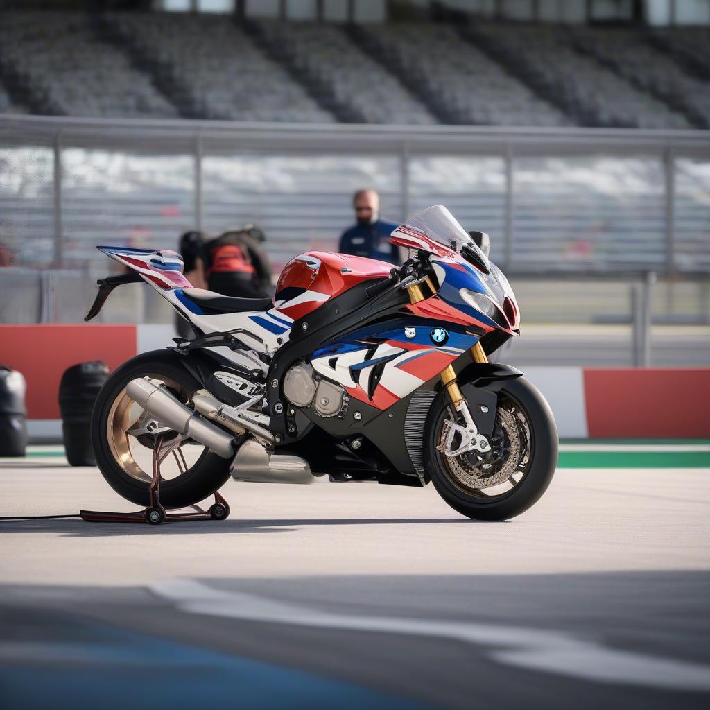 BMW S1000RR 2020 Race đỗ xe trong paddock