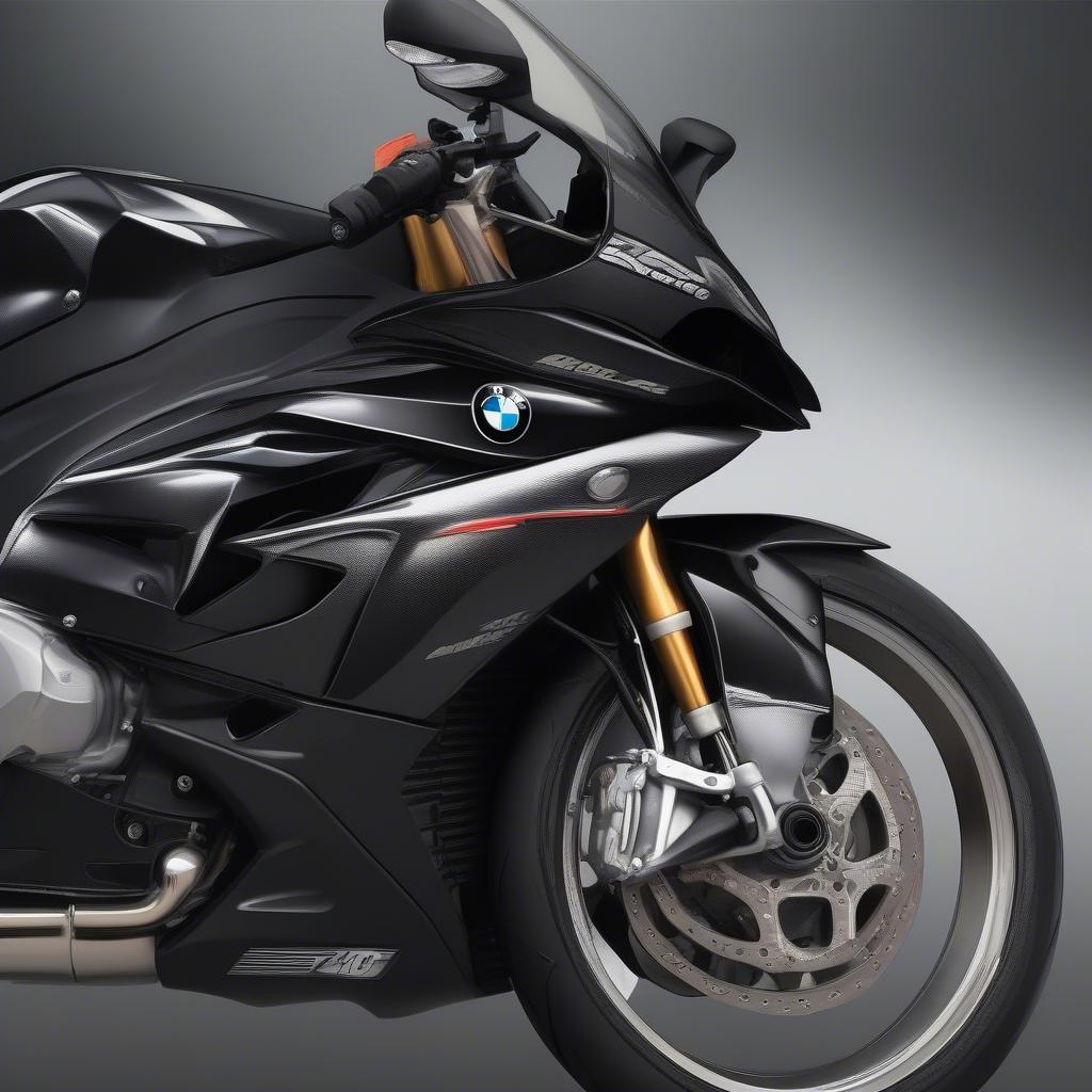 Hình nền BMW S1000RR đen HD trên màn hình