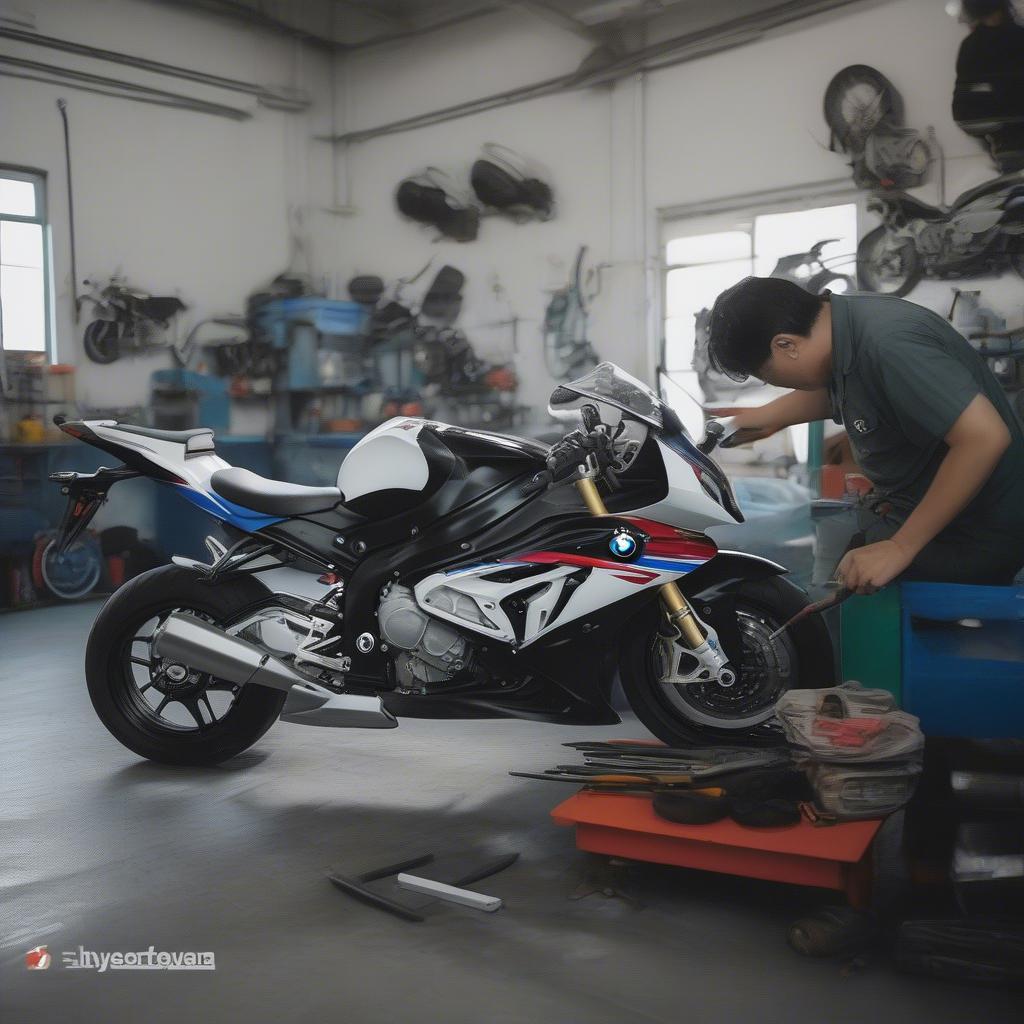 BMW S1000RR Cần Thơ bảo dưỡng