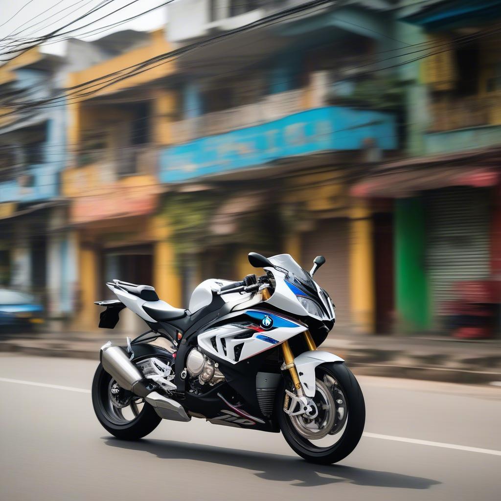 BMW S1000RR Cần Thơ trên đường phố