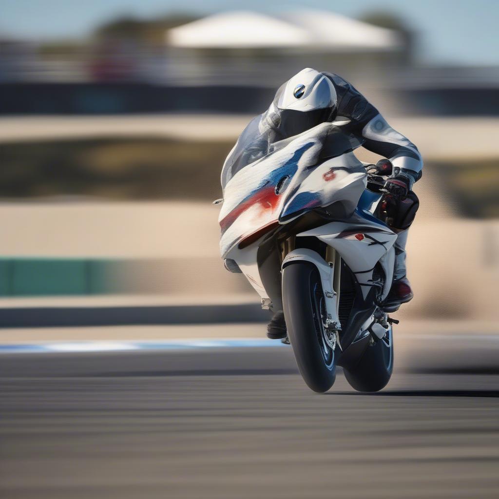 BMW S1000RR dàn áo cá mập trải nghiệm lái xe