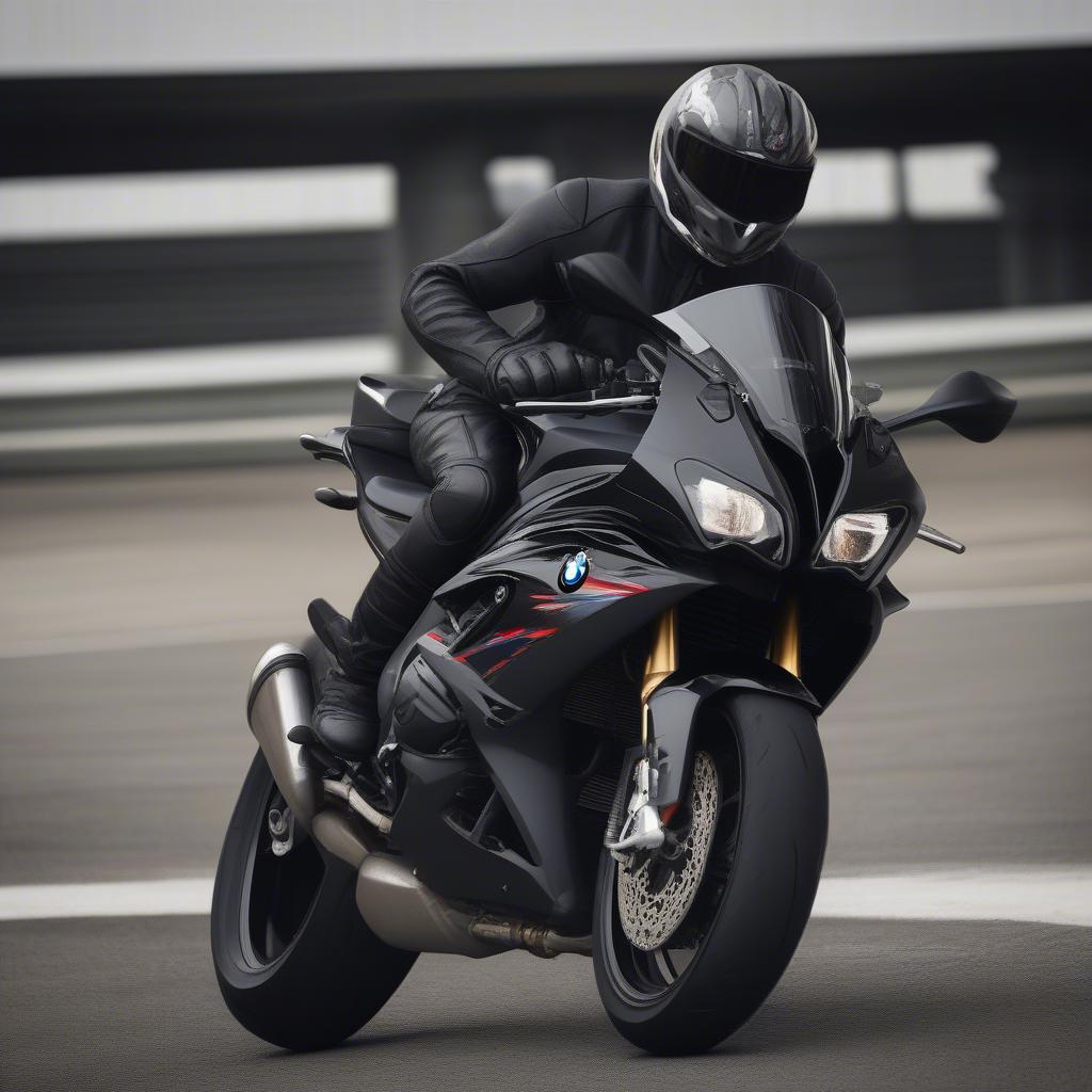 BMW S1000RR độ đen cực ngầu