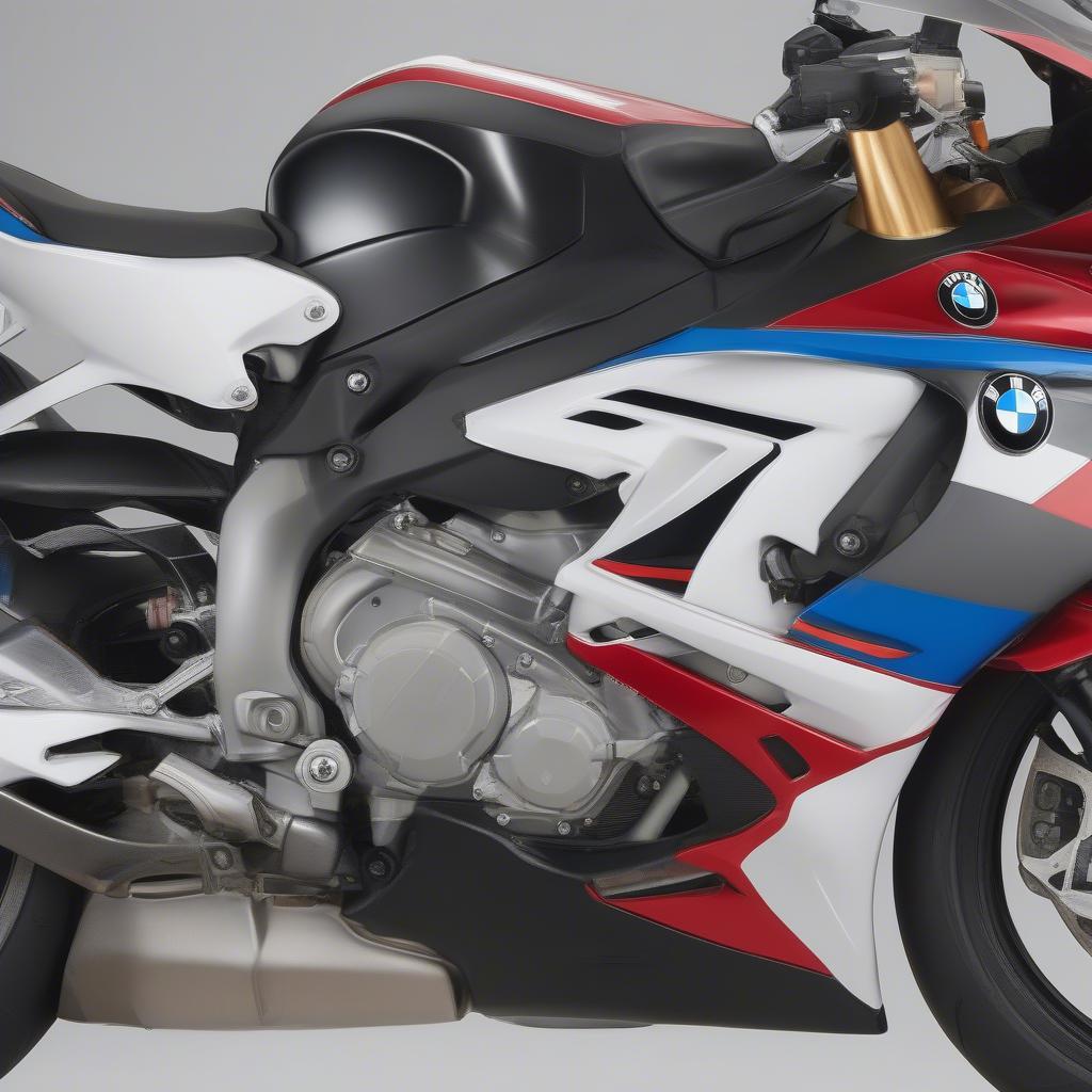 Hình ảnh BMW S1000RR thể hiện thiết kế thể thao và mạnh mẽ