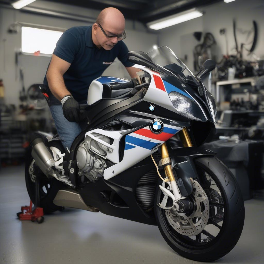 BMW S1000RR Kiểm Tra Xe