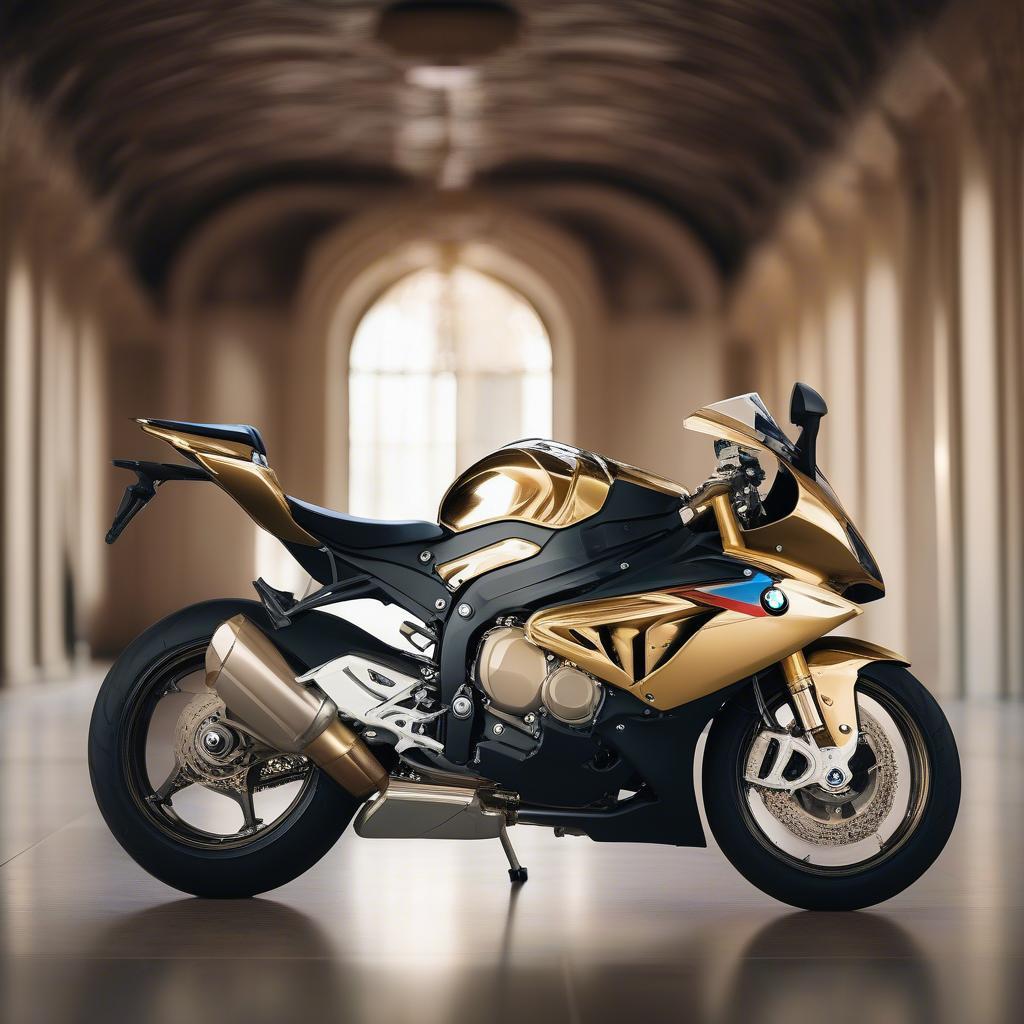 BMW S1000RR Mạ Vàng: Thiết Kế Sang Trọng