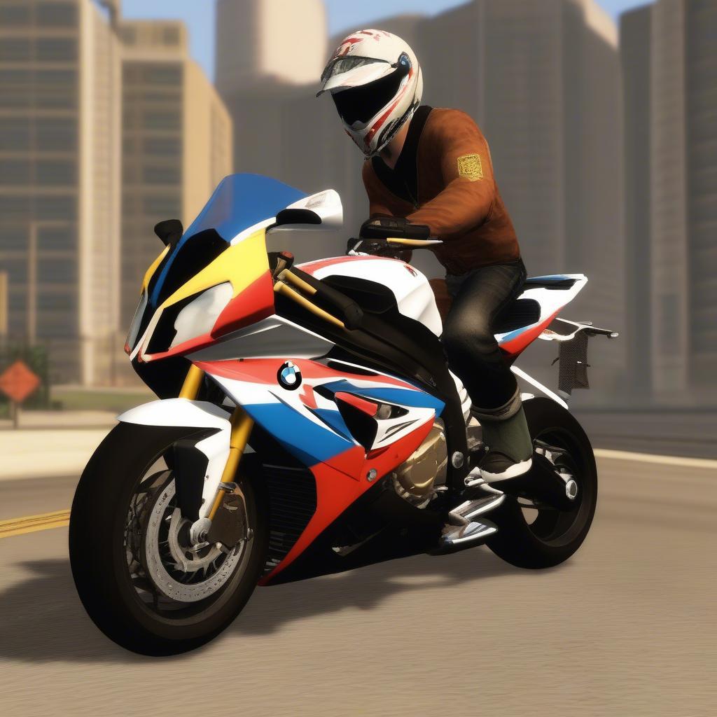 BMW S1000RR Red GTA San Andreas Độ Xe