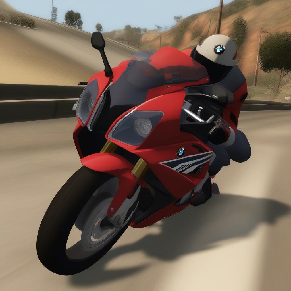 BMW S1000RR Red GTA San Andreas Tốc Độ Cao