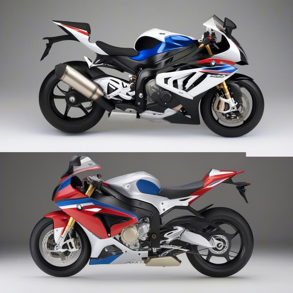 So sánh thiết kế BMW S1000RR và HP4