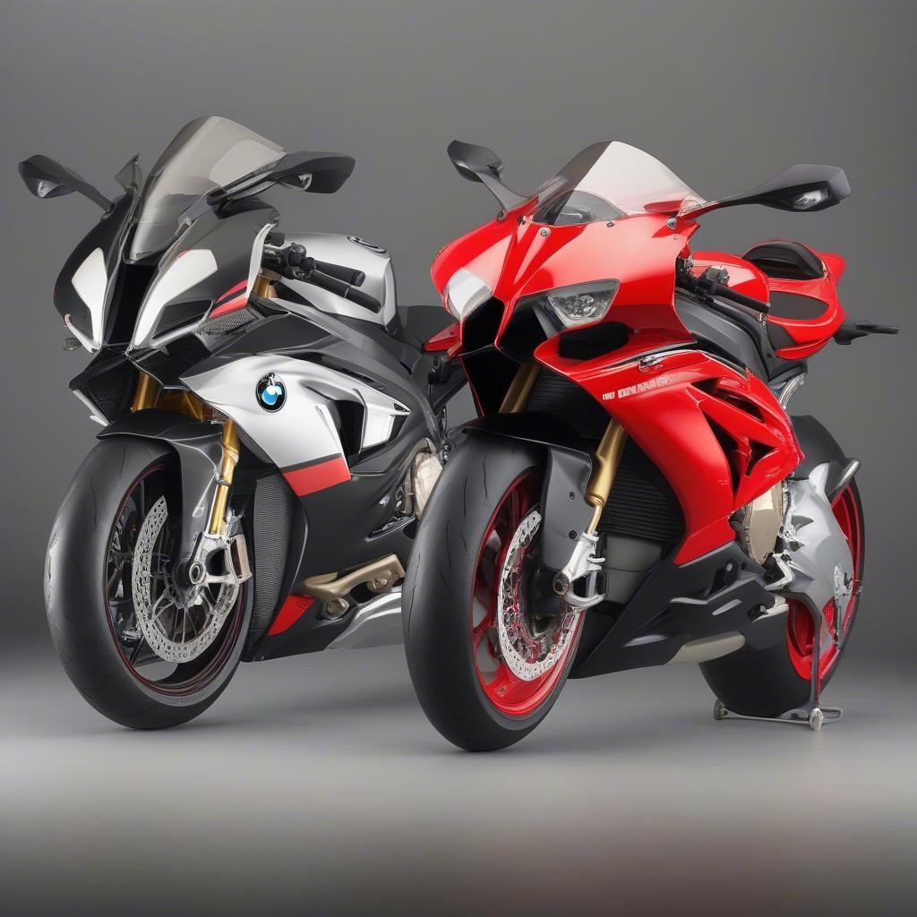 So sánh thiết kế BMW S1000RR và Ducati 1299 Panigale