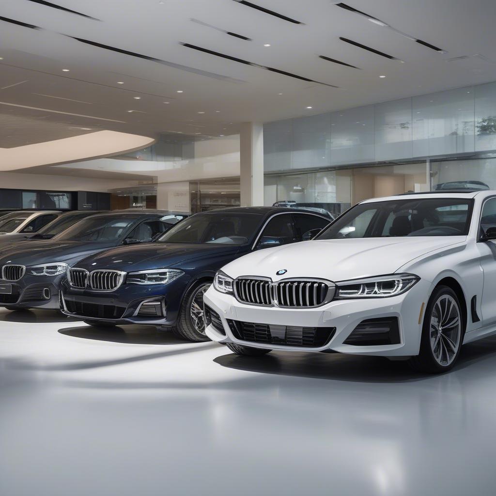 Các dòng xe BMW tại showroom Sala