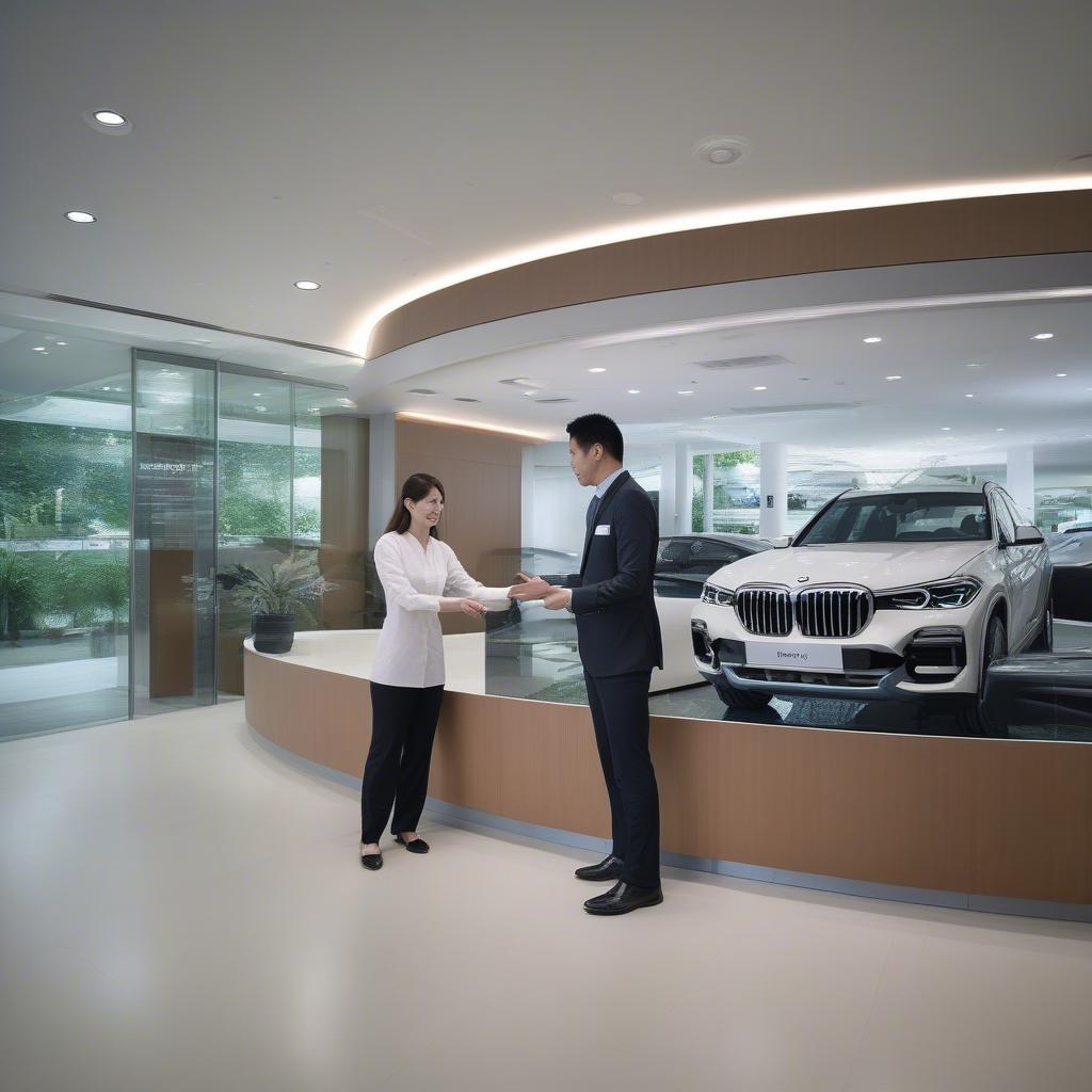 Dịch vụ khách hàng tại BMW Showroom Singapore