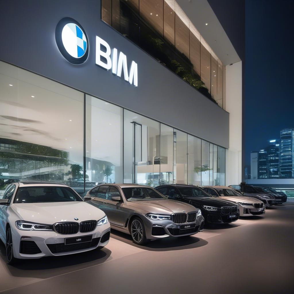 Ngoại thất sang trọng của BMW Showroom Singapore