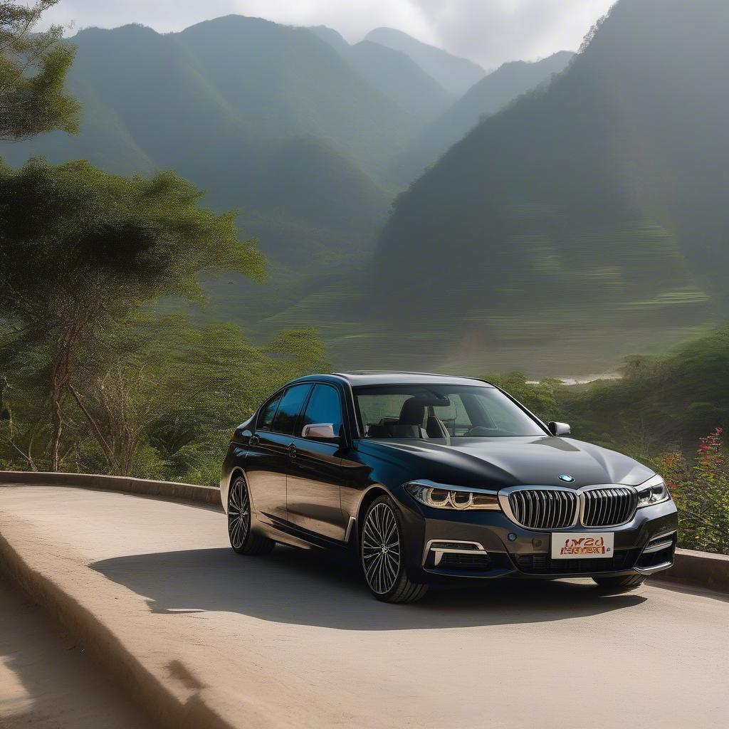 Chiếc BMW sang trọng với biển số đẹp tại Sơn La.