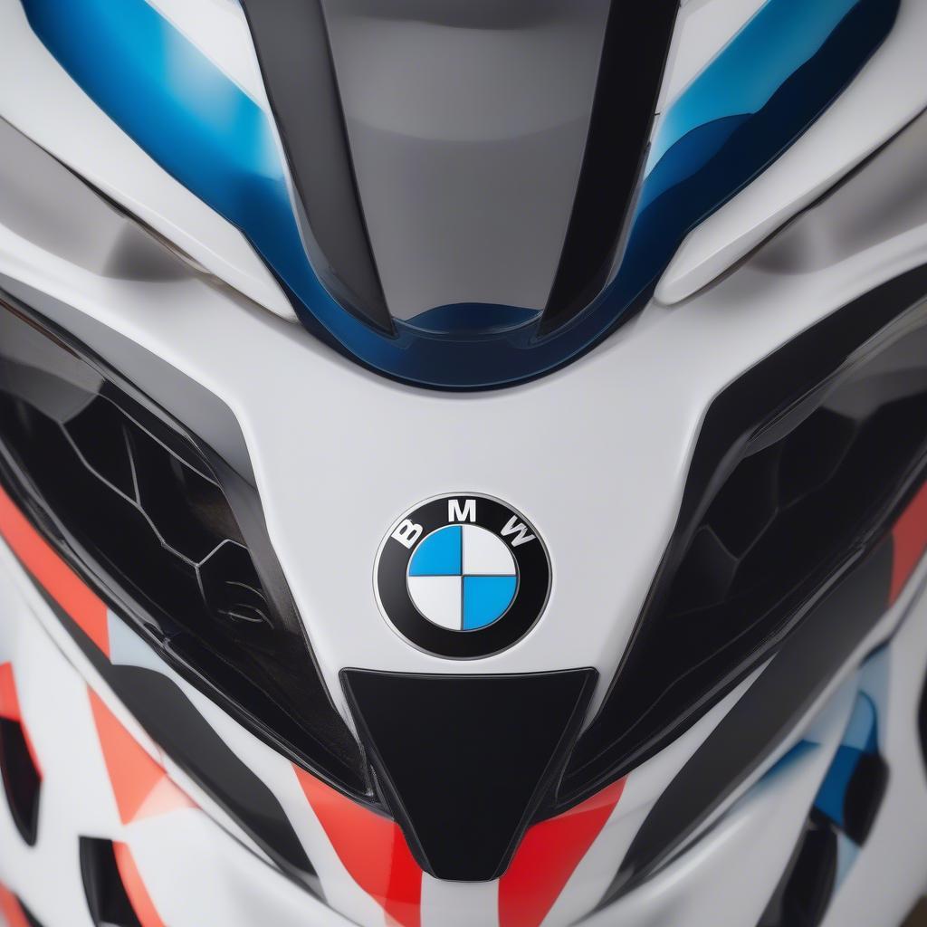 Mũ bảo hiểm BMW System 6 Helmet với thiết kế hiện đại, màu sắc bắt mắt và các chi tiết tinh xảo.