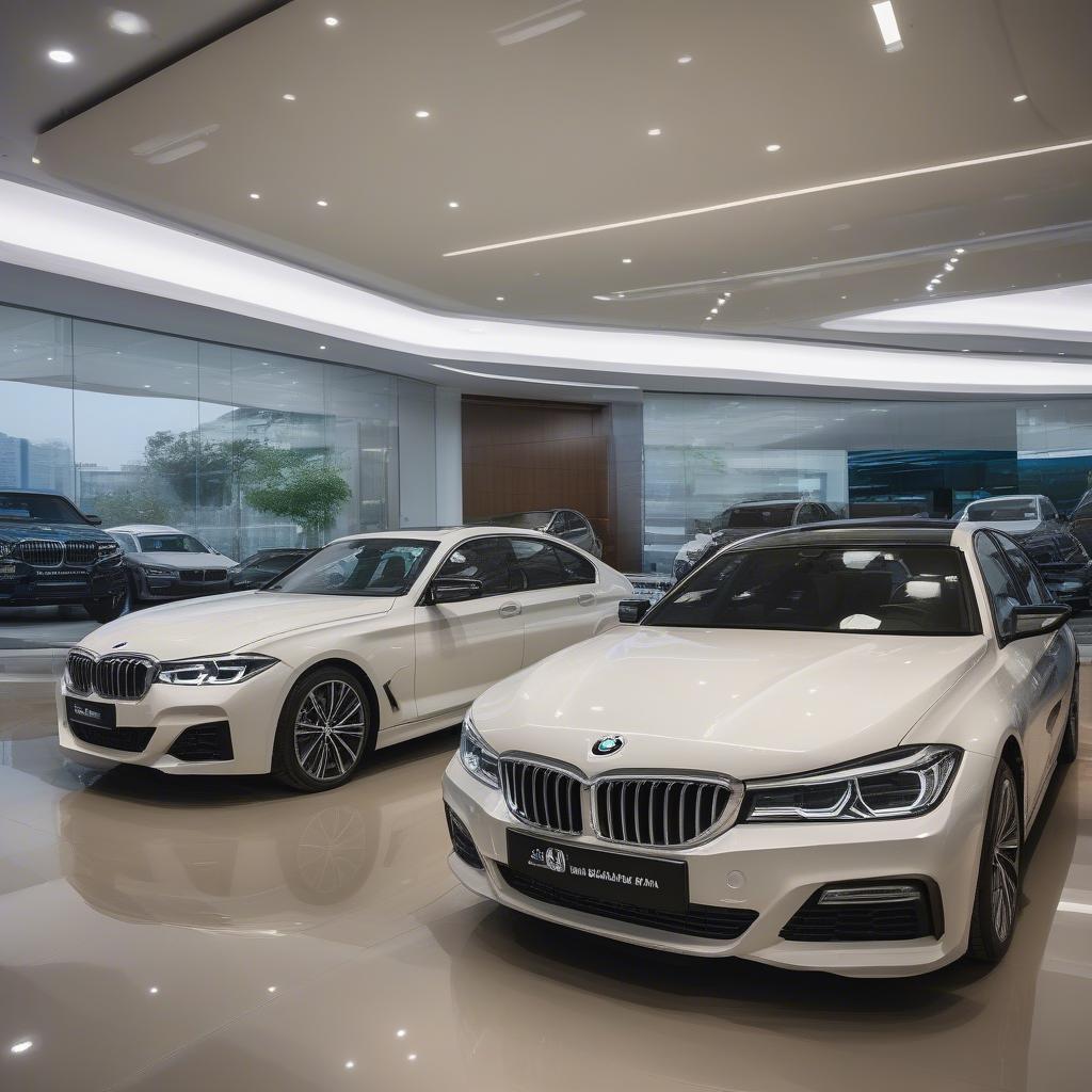 BMW trưng bày tại showroom BMW Cầu Giấy