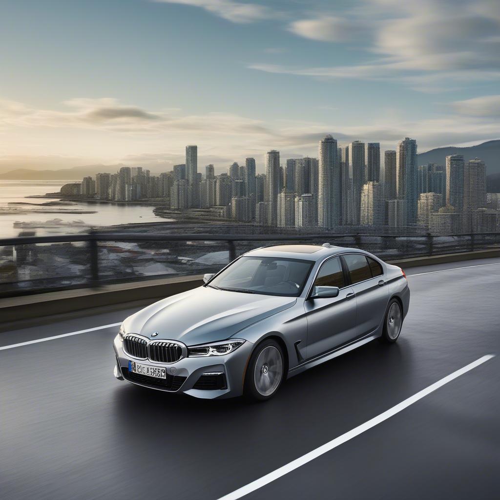 BMW lăn bánh trên đường phố Vancouver, Canada