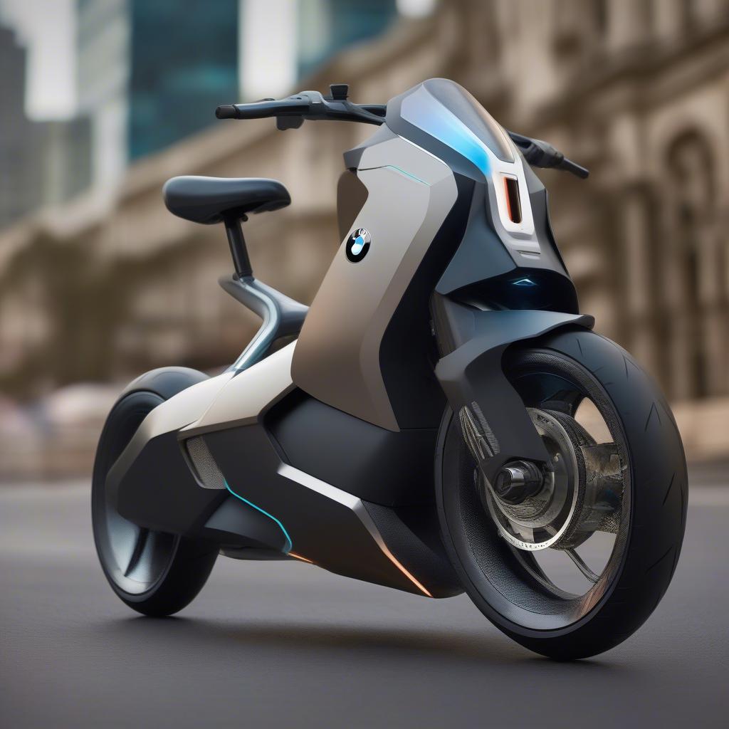 BMW Vision 100 Bike - Hệ thống tự cân bằng