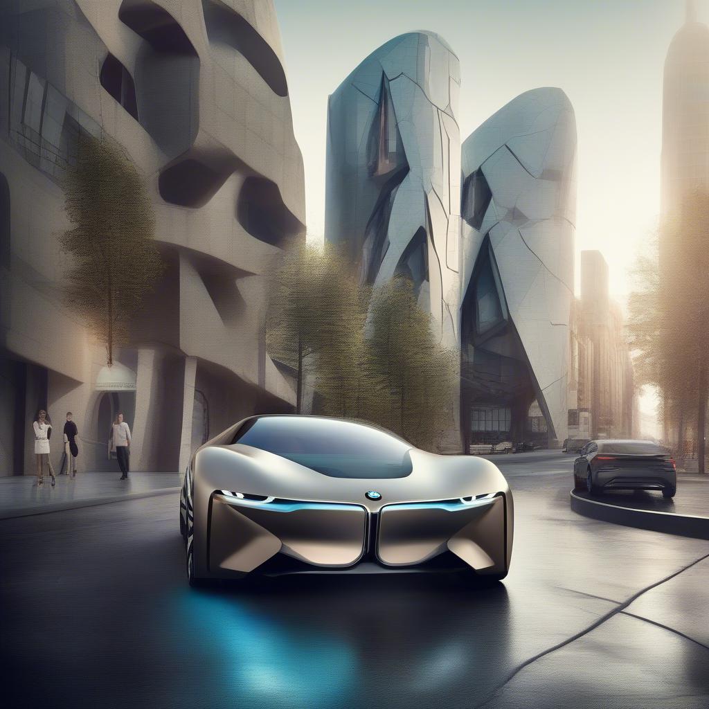 BMW Vision 100 trên đường phố